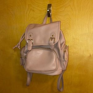 pink bucket mini backpack